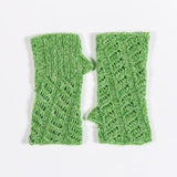 ITO Pattern HIDA Wrist Warmers GREEN - Thread Collective Australia