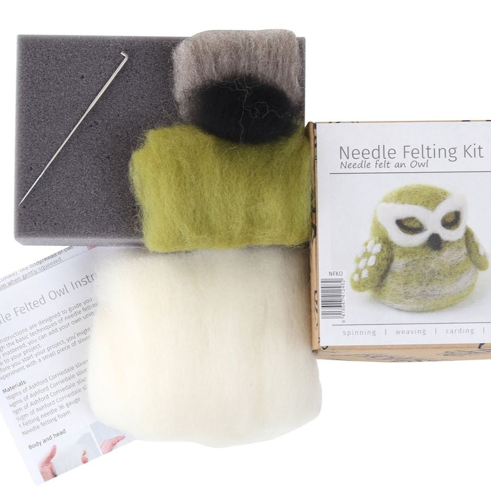 Owl Needle Felting Kit by Ashford - Thread Collective Australia