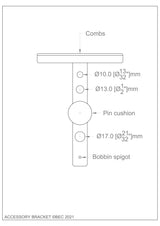 accessory bracket measurement