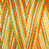 Ashford Caterpillar Cotton Yarn citrus swatch - Thread Collective Australia