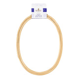 Timber embroidery hoop oval 8" DMC