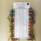 Chenille Sample Colour Cards - Maurice Brassard - Thread Collective Australia