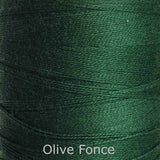 16/2 cotton weaving yarn olive fonce