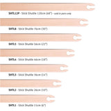 Ashford stick or flat shuttles in 7 different lengths - Thread Collective Australia