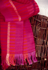 Venne eaving kit scarf nr. 0018 java red - Thread Collective Australia