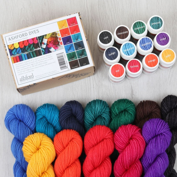 Ashford Protein Dyes 12-Pack - Thread Collective Australia