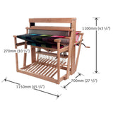 Ashforf 8 shaft weaving loom with measurements - Thread Collective Australia