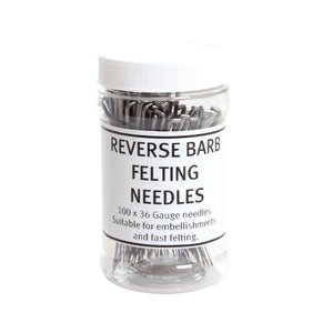 Ashford Reverse Barb Felting Needles 100pcs - Thread Collective Australia