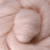 Blush Ashford Dyed Corriedale Sliver - 100g