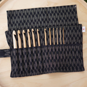 ITO Crochet Hooks inside fabric case - Thread Collective Australia