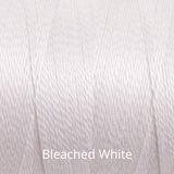 Bleached White Ashford Mercerised Cotton Yarn Ne 5/2 - 200g
