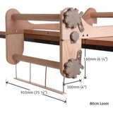 Ashford Rigid Heddle Freedom Roller 80cm dimensions - Thread Collective Australia