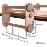 Ashford Rigid Heddle Freedom Roller 120cm dimensions - Thread Collective Australia