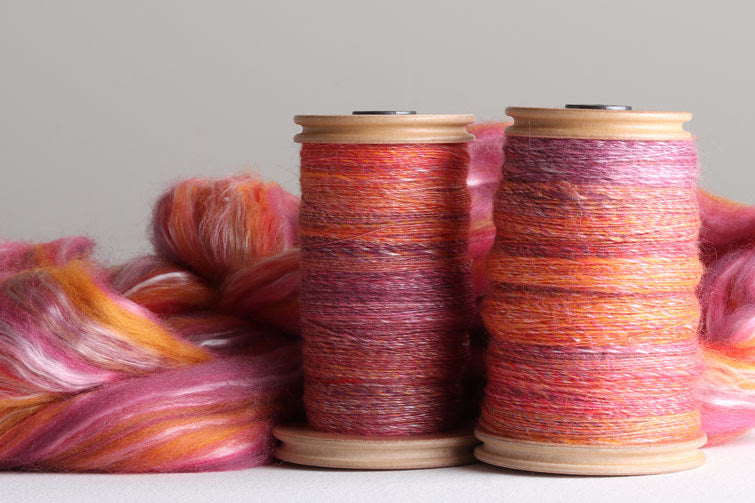 Buy online silk merino blend fibre for spinning and felting - Thread Collective Australia