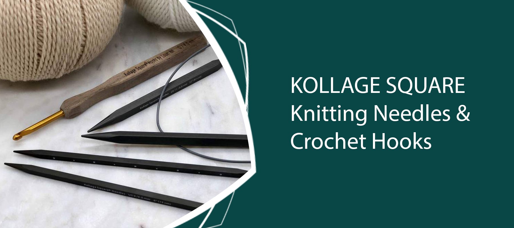 Kollage Square Knitting Needles and Crochet Hooks