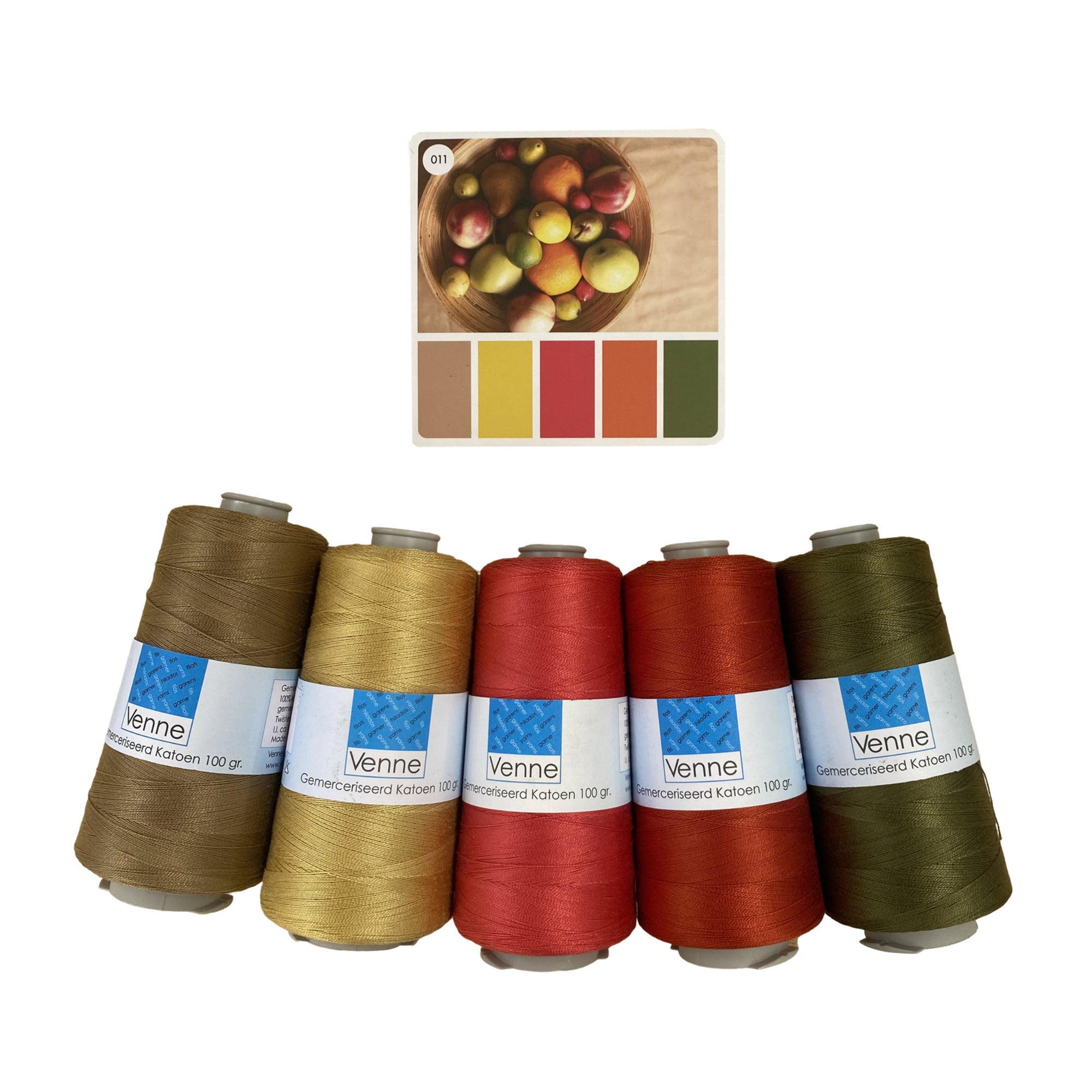 Venne Mercerised Egyptian Cotton Colour Pack 011 - Thread Collective Australia
