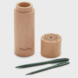 KnitPro | Mindful Teal Wooden Darning Needle Container