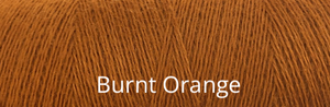 Burnt Orange Organic Merino Wool Nm 28/2 - Lace weight minispool