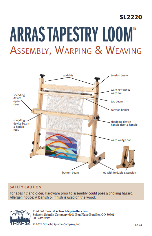 Arras Tapestry Loom Instructions cover