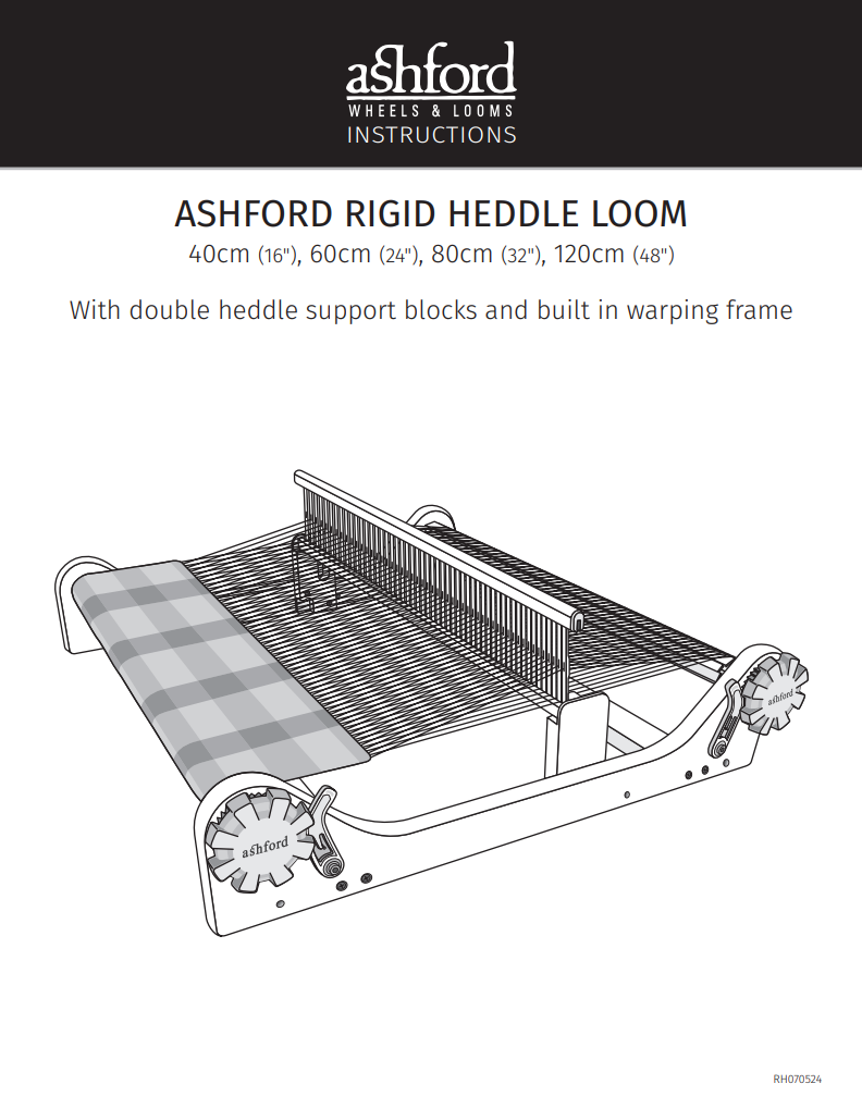 Ashford Rigid Heddle Loom Instructions cover
