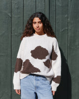 Knitting for Olive | Cow Sweater Adult Pattern & Yarn Pack