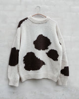 Knitting for Olive | Cow Sweater Adult Pattern & Yarn Pack