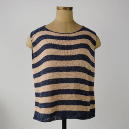 striped sleeveless sweater pattern