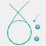 KnitPro | Mindful Fixed Teal Interchangeable Cables