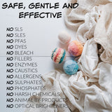 Unicorn Clean | Fibre Wash, Fibre Rinse, and Power Scour Sampler Kit 118ml (4oz)
