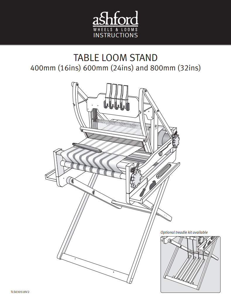 Table Loom Sixteen Shaft Instructions cover
