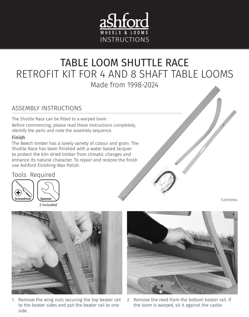 Table Loom Sixteen Shaft Rear Assembly cover