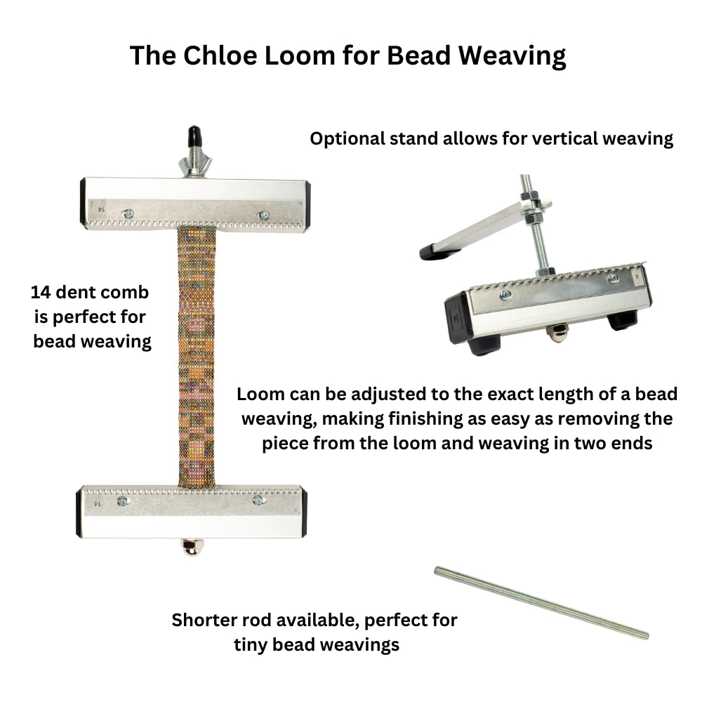 Mirrix Chloe Pocket Loom for bead weaving - Thread Collective Australia