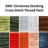 DMC | Christmas Stocking Cross Stitch Pattern & Thread Pack