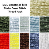 DMC | Christmas Tree Globe Cross Stitch Pattern & Thread Pack