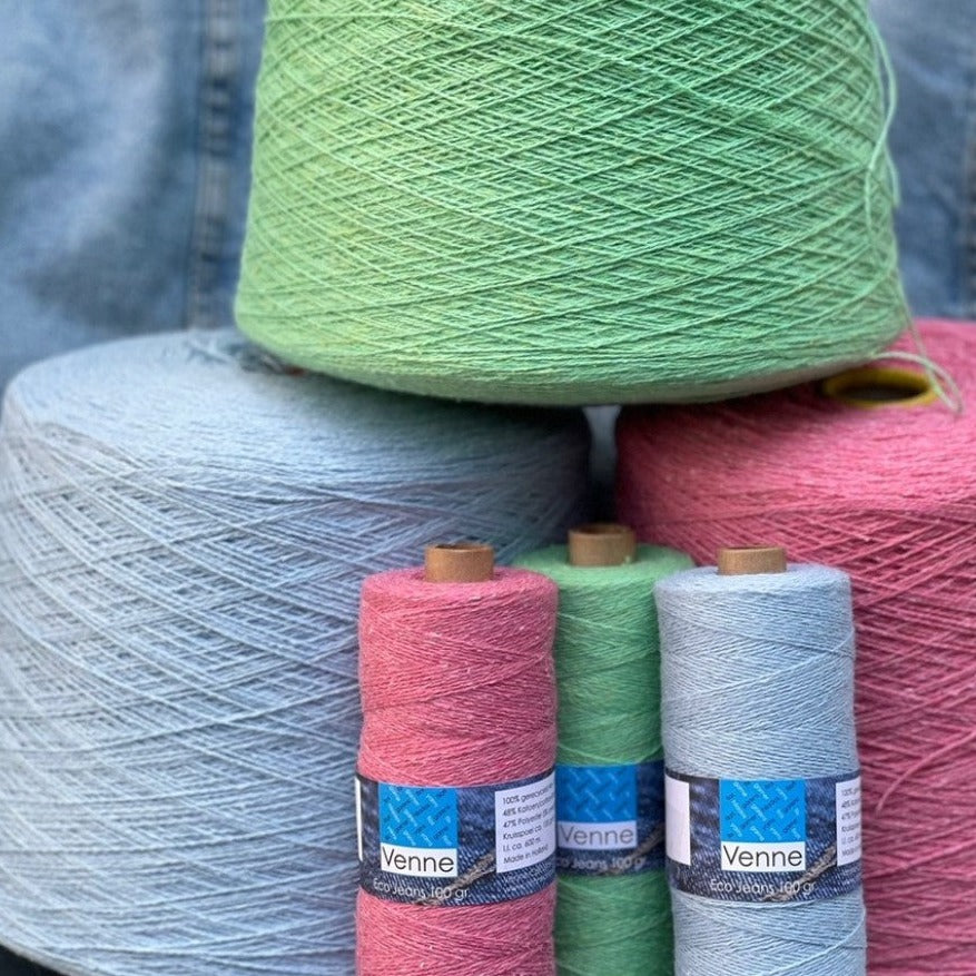 Venne Eco Jeans Recycled Yarn - Ne 7/2 (Nm 12/2) NEW COLOURS AVAILABLE - Thread Collective Australia
