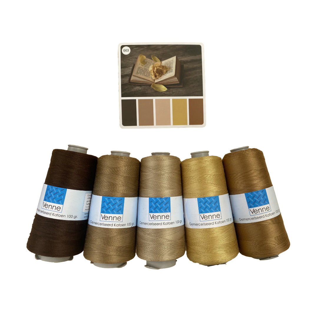 Venne Mercerised Cotton Colour Pack 003 - Thread Collective Australia