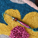 Needle punching with the KnitPro Vibrant Punch Needle Set - Thread Collective Australia