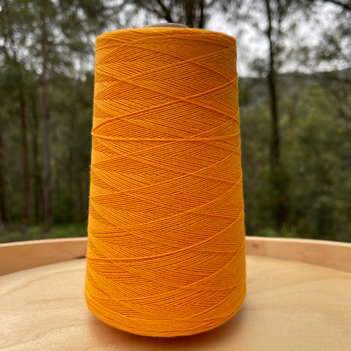 Ada Fibres large australian cotton cones - yellow orange