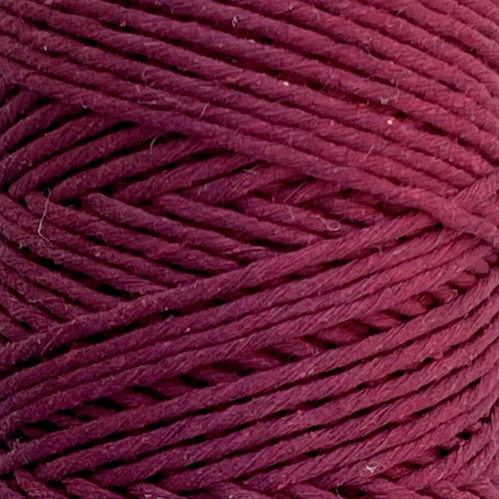 Burgundy Recycled 4mm Cotton String - (4mm) 500g Cone [Discontinued]