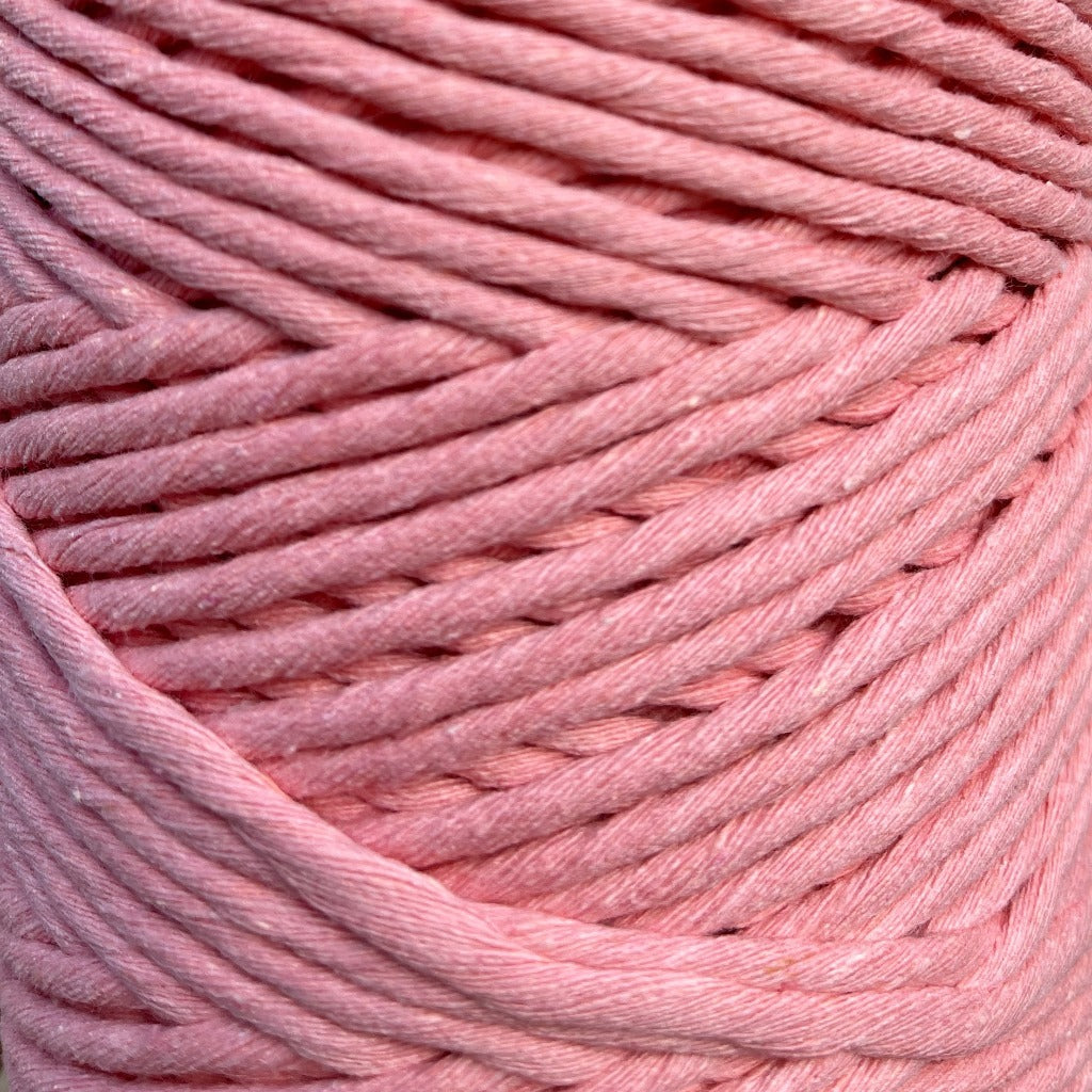 Coral Recycled 4mm Cotton String - (4mm) 500g Cone [Discontinued]