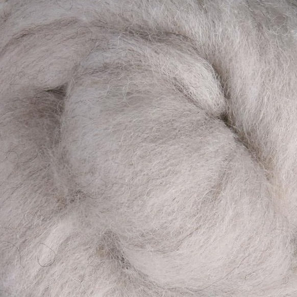 Light Natural Corriedale Sliver Wool Fibre