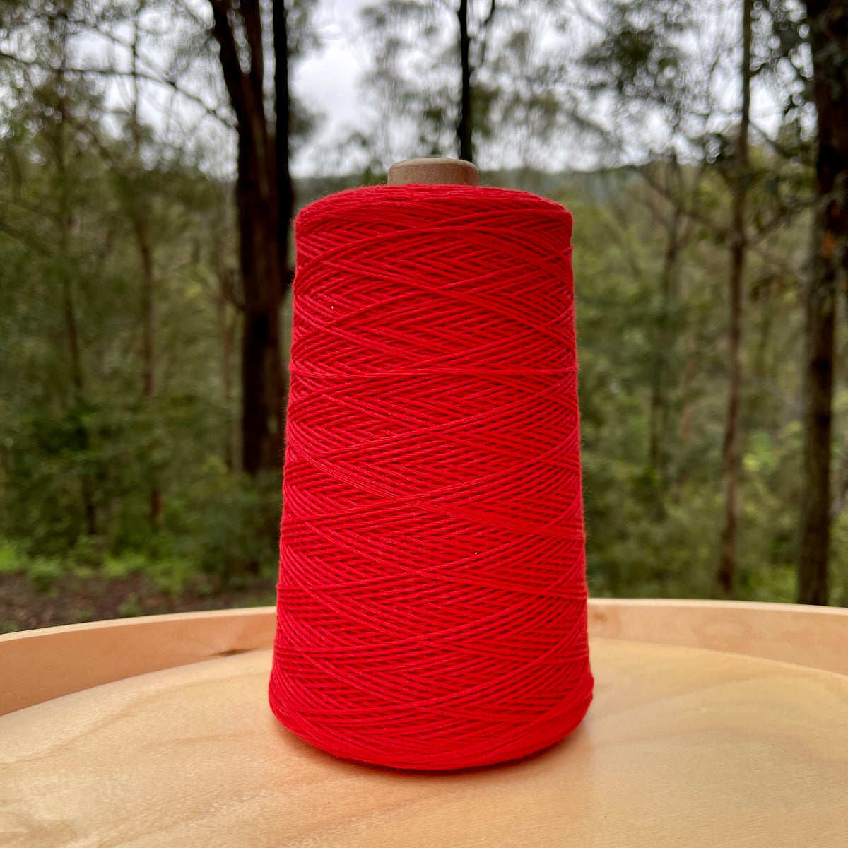Australian cotton crochet yarn by Ada Fibres in Red