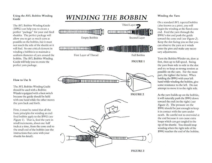 How to use the AVL Bobbin Winding Guide - Thread Collective Australia