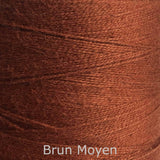 16/2 cotton weaving yarn brun moyen