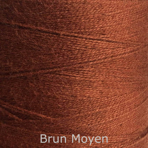 16/2 cotton weaving yarn brun moyen