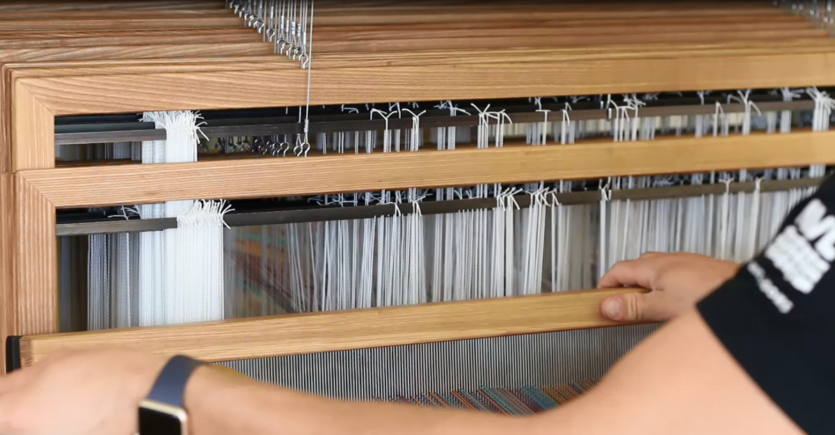 AVL K-Series Computer Dobby loom for weaving - Thread Collective Australia