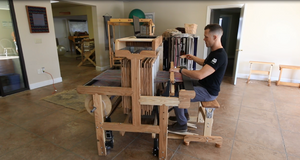 AVL K-Series Computer Dobby Weaving Loom in workshop - Thread Collective Australia