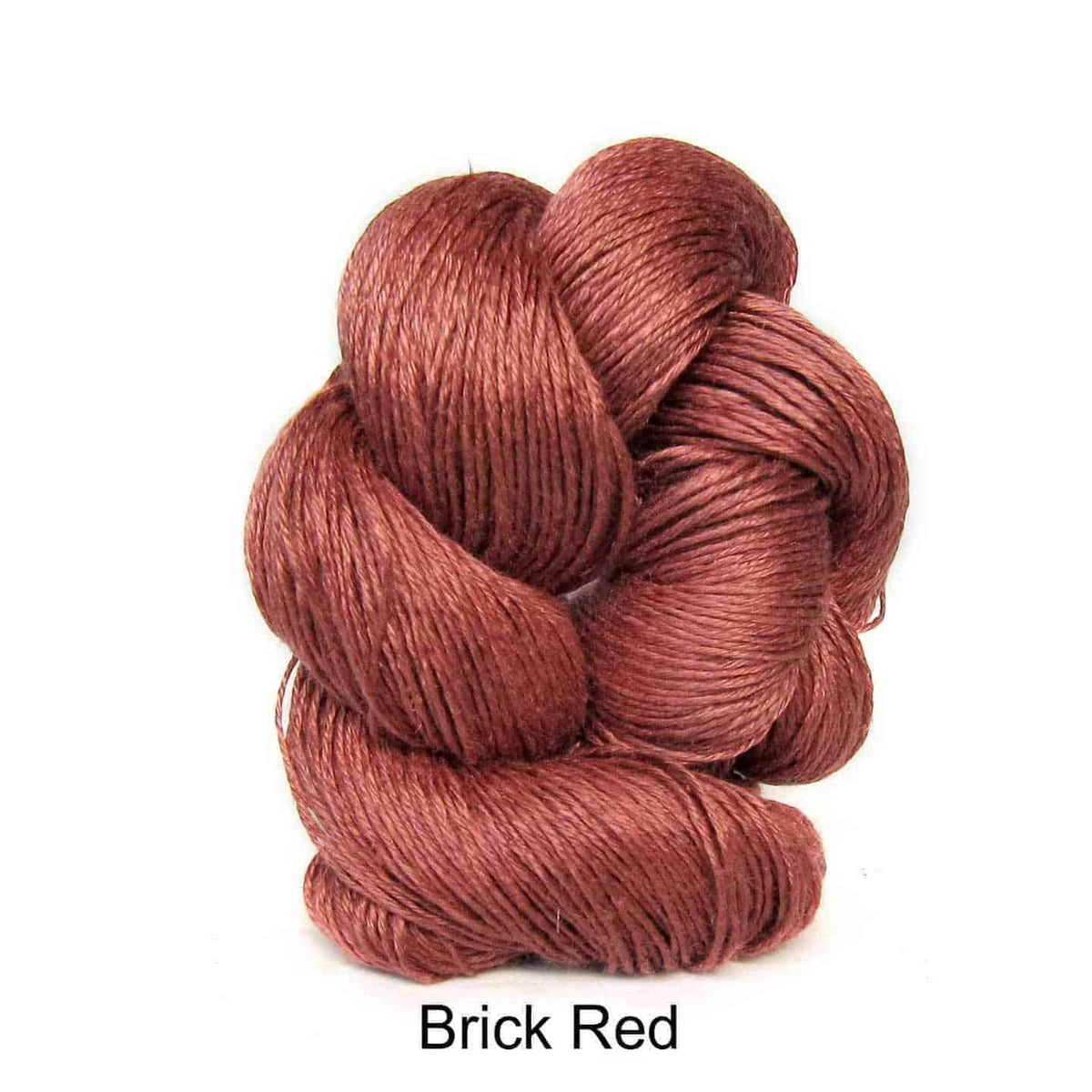 Euroflax Wet Spun Linen Yarn Brick Red 2704