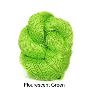 Euroflax Wet Spun Linen Yarn Florescent Green 2624