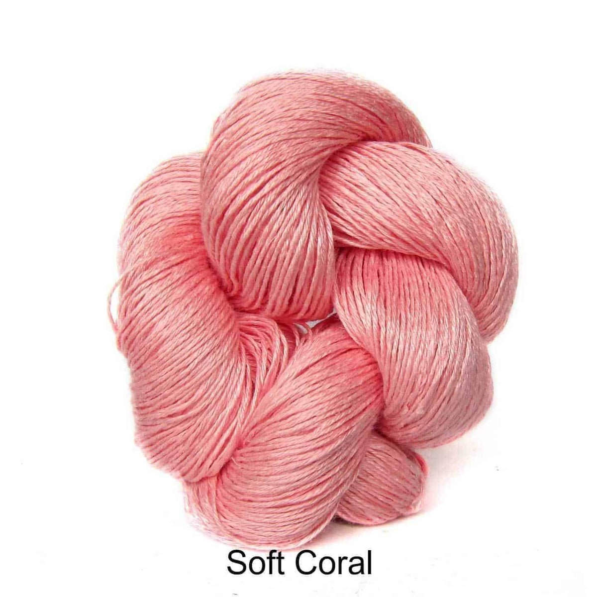 Euroflax Wet Spun Linen Yarn Soft Coral 2044